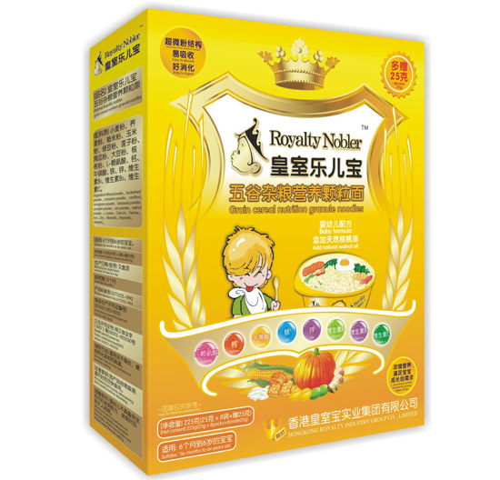 皇室樂(lè)兒寶五谷雜糧營(yíng)養(yǎng)顆粒面225克