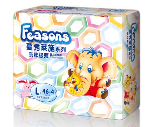 Feasons親膚極薄嬰兒紙尿褲L碼