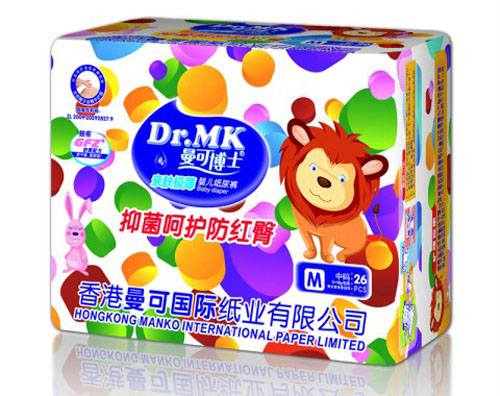 曼可博士親膚極薄嬰兒紙尿褲M碼
