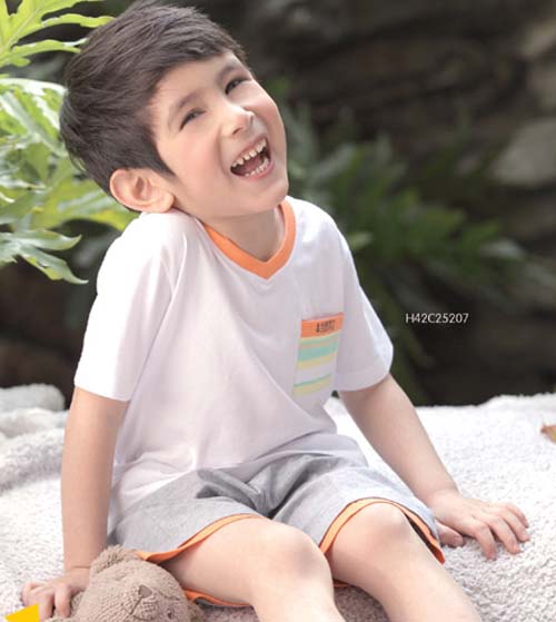 快樂(lè)城堡時(shí)尚套裝男童夏