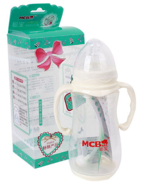 聰寶350mlPP寬口徑感溫自動奶瓶