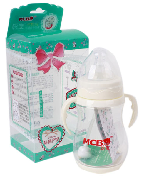 聰寶250mlpp寬口徑感溫自動奶瓶