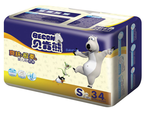 貝肯熊爽膚極柔紙尿褲S碼