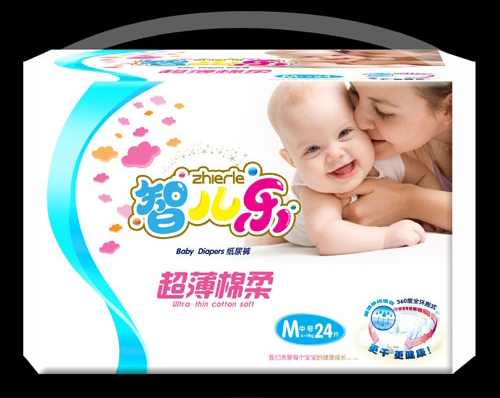 智兒樂超薄棉柔嬰兒紙尿褲M碼