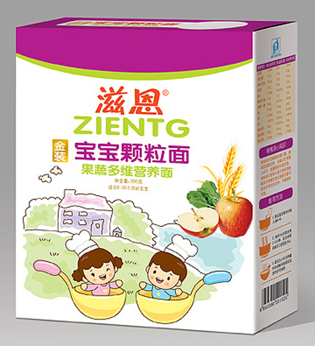 滋恩果蔬多維寶寶顆粒面