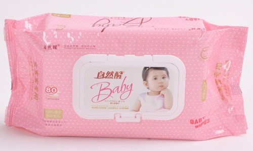 自然醒嬰幼兒濕巾(女款)80片