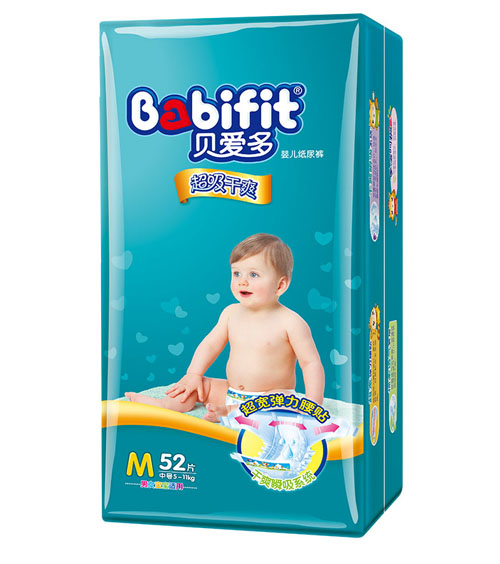 貝愛多超級干爽紙尿褲M碼52片大包裝