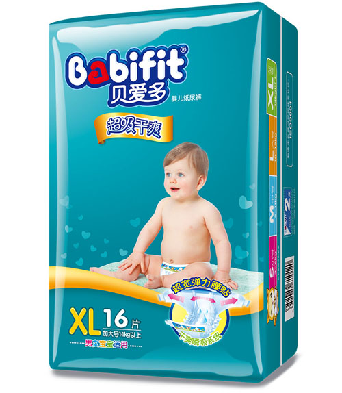 貝愛多超級干爽紙尿褲XL碼16片中包裝