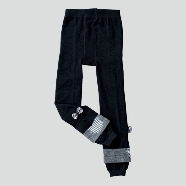 黑色兒童保暖褲襪