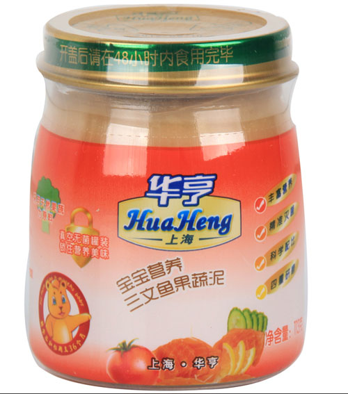 華亨寶寶營養(yǎng)三文魚果蔬泥