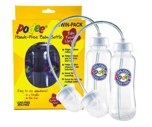 PODEE美進口免持奶瓶標(biāo)口PP奶瓶(2只裝)