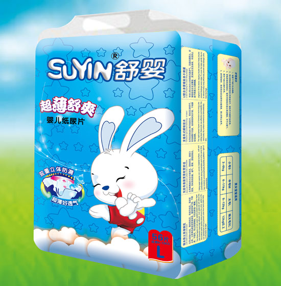 舒嬰超薄舒爽嬰兒紙尿片L碼56片