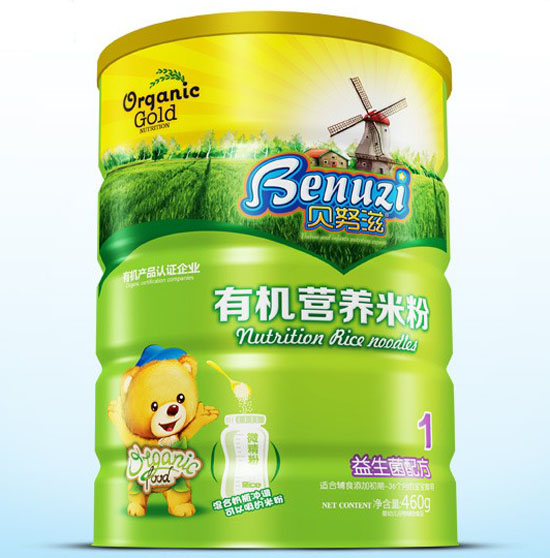 貝努滋益生菌有機營養(yǎng)米粉1段