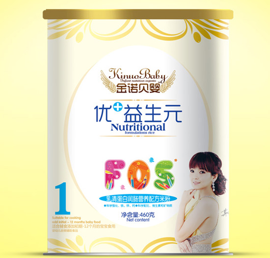 金諾貝嬰乳清蛋白潤腸優(yōu)+益生元米粉1段