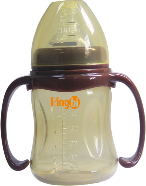 健貝寬口雙柄納米銀奶瓶180ml