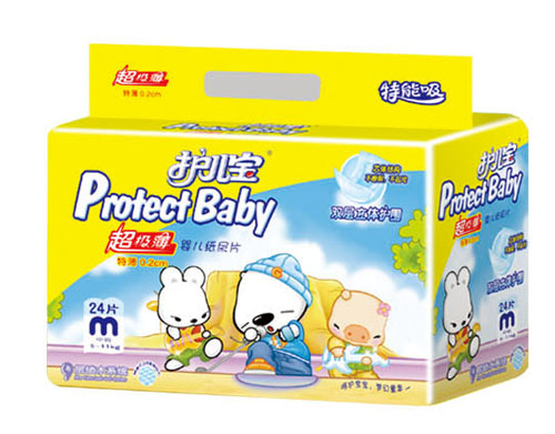 護(hù)兒寶超級薄嬰兒紙尿片M碼24片