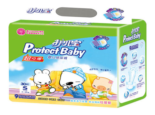 護(hù)兒寶超級(jí)薄嬰兒紙尿褲S碼30片