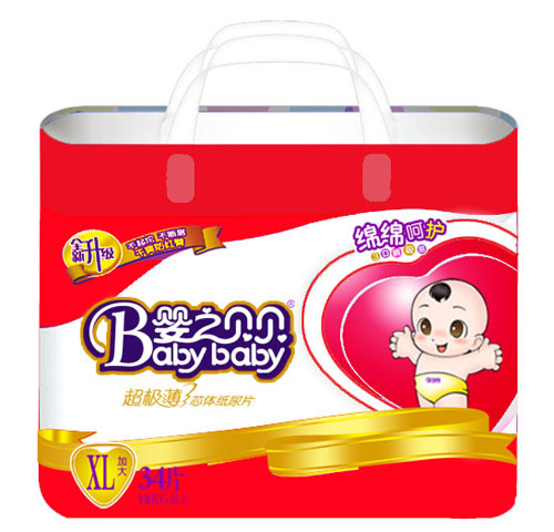 嬰之貝貝超極薄尿片加大號34片