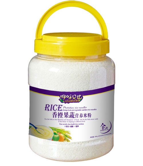 咿呀貝比香橙果蔬營(yíng)養(yǎng)米粉全段