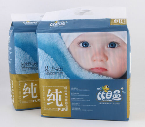比目魚(yú)加棉快吸純品質(zhì)嬰兒紙尿褲M碼46片