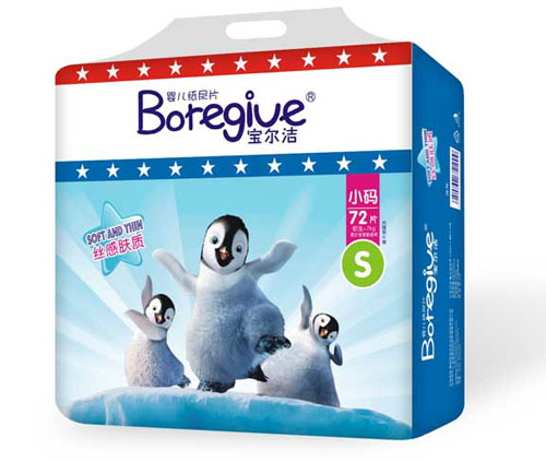 寶爾潔絲感膚質嬰兒紙尿片S碼72片