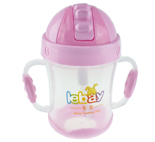 樂(lè)蓓嬰幼兒學(xué)飲杯6928粉紅色