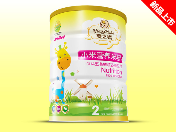 嬰之初DHA五谷鮮蔬多維小米米粉鐵聽(tīng)