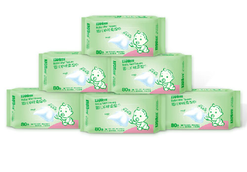 可親yinge護(hù)膚柔濕巾80抽6包超值套裝