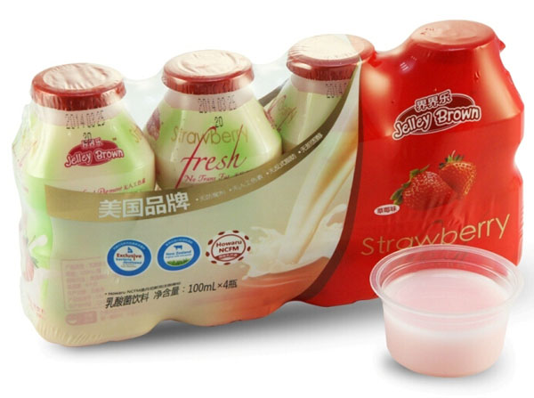 界界樂草莓味乳酸菌飲料4瓶裝