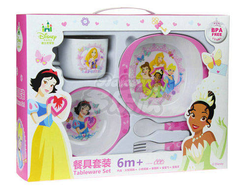迪士尼寶寶密胺餐具5件套