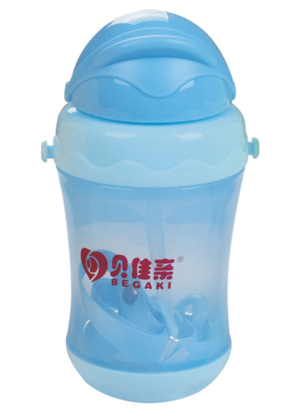 貝佳親帶繩吸管式水杯260ML