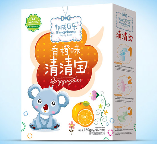 邦成貝樂(lè)清清寶盒裝香橙味