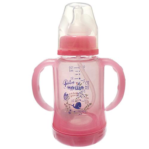 可娃標(biāo)口徑雙層保護(hù)晶鉆玻璃奶瓶120ML