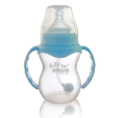 可娃圓弧形PP寬口自動(dòng)奶瓶210ML