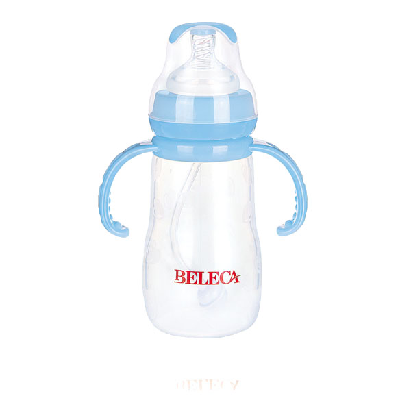 貝樂嘉藍(lán)色標(biāo)口雙柄全自動(dòng)奶瓶