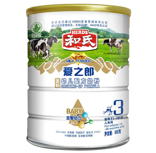 愛(ài)之郎金鉆幼兒3段配方牛奶粉