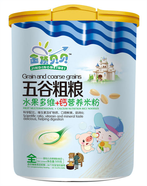金頂貝貝水果多維+鈣五谷粗糧米粉聽(tīng)裝