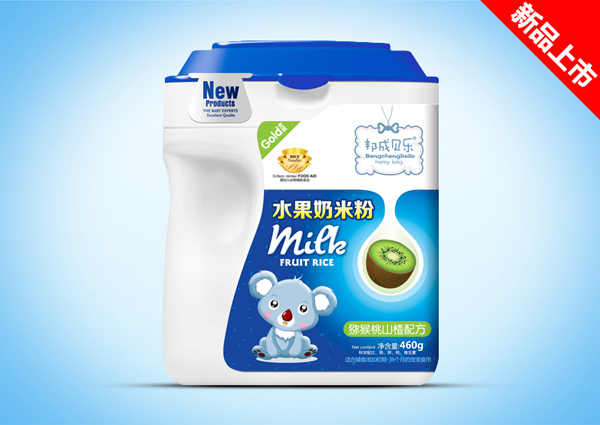 邦成貝樂(lè)獼猴桃山楂水果奶米粉桶裝