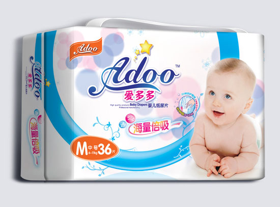 愛(ài)多多海量倍吸嬰兒紙尿片M碼36片