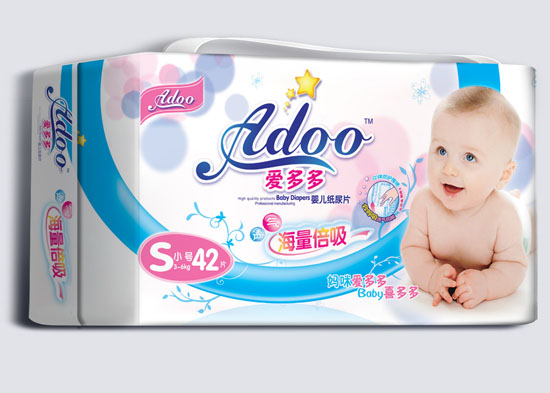 愛多多海量倍吸嬰兒紙尿片S碼42片