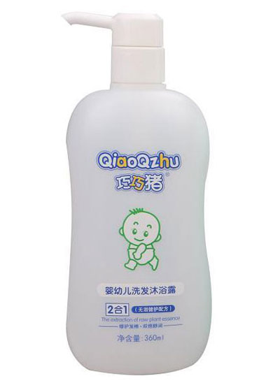 巧巧豬嬰幼兒二合一洗發(fā)沐浴露小包裝