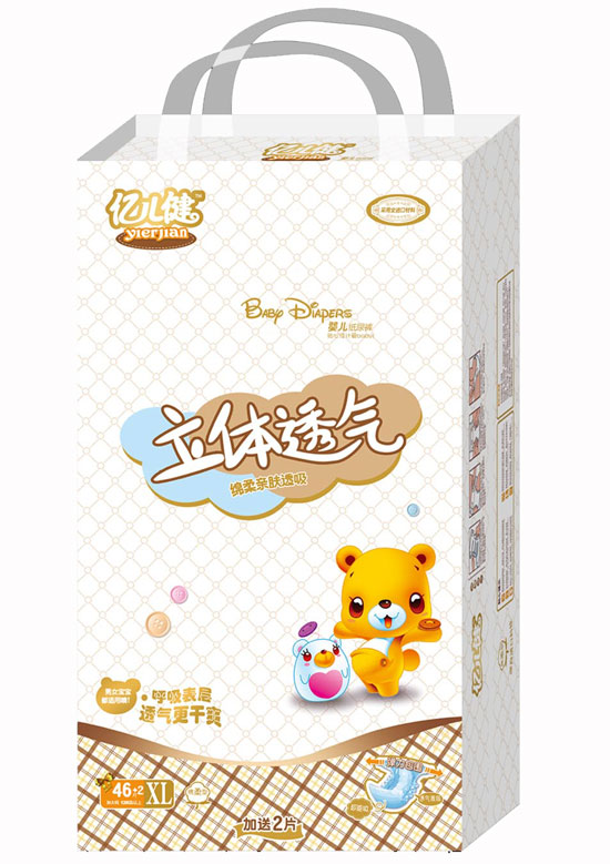 億兒健立體透氣紙尿褲XL碼
