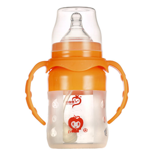 小蘋(píng)果硅膠奶瓶160ml