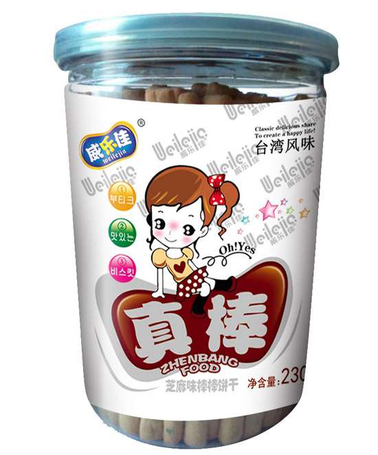 威樂佳芝麻味棒棒餅干