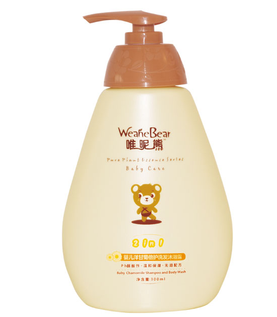 唯昵熊嬰兒洋甘菊倍護洗發(fā)沐浴露300ml