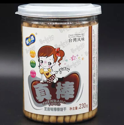 威樂(lè)佳芝麻味棒棒餅干