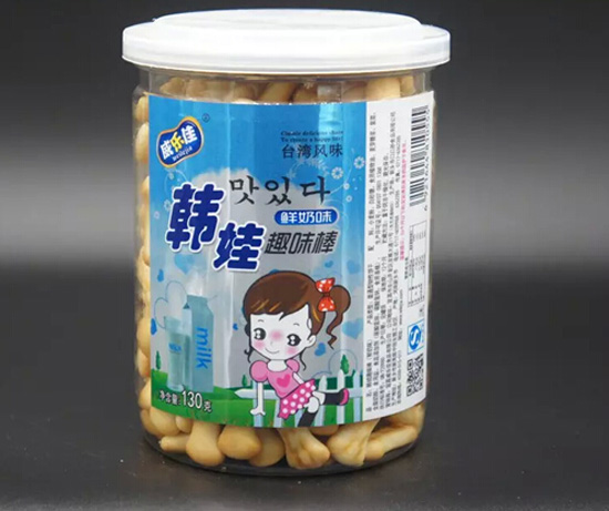 威樂(lè)佳韓娃鮮奶味趣味棒