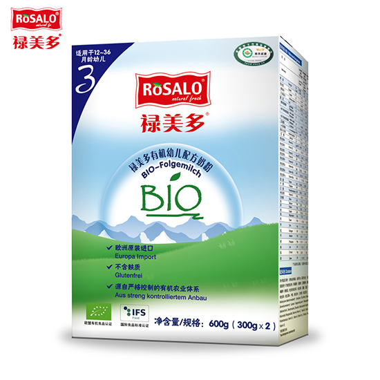 祿美多有機嬰幼兒配方奶粉3段