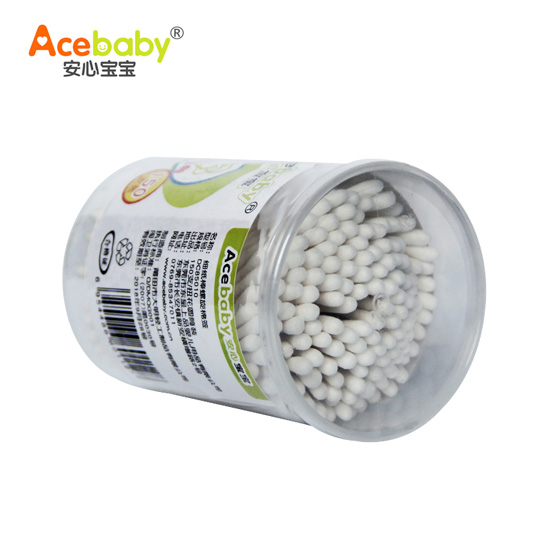 安心寶寶扭花細紙棒棉簽150支裝側(cè)面