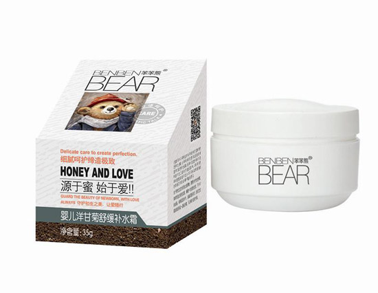 笨笨熊嬰兒洋甘菊舒緩補(bǔ)水霜35g